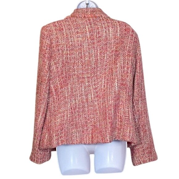 Vintage 1980s RL Richard NY Pink Tweed Jacket Size 16 - Picture 2 of 11
